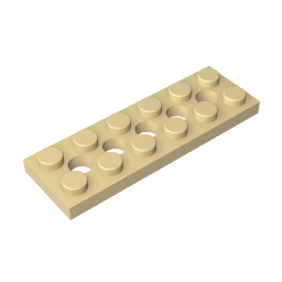 32001 | Technical Plate 2 x 6 with 5 Holes
