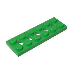 32001 | Technical Plate 2 x 6 with 5 Holes