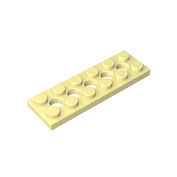 32001 | Technical Plate 2 x 6 with 5 Holes