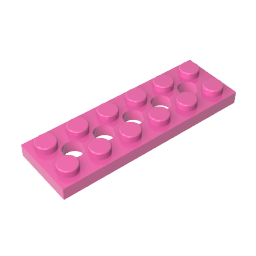 32001 | Technical Plate 2 x 6 with 5 Holes
