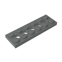 32001 | Technical Plate 2 x 6 with 5 Holes
