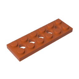 32001 | Technical Plate 2 x 6 with 5 Holes