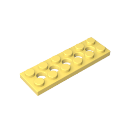 32001 | Technical Plate 2 x 6 with 5 Holes