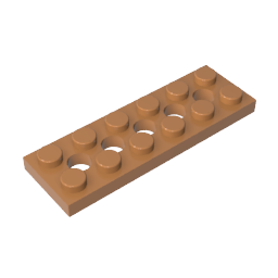 32001 | Technical Plate 2 x 6 with 5 Holes