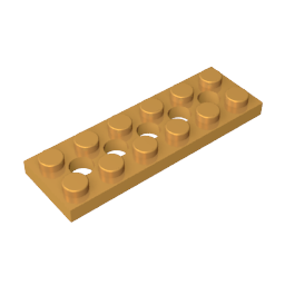 32001 | Technical Plate 2 x 6 with 5 Holes