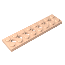 3738 | Technical Plate 2 x 8 with 7 Holes