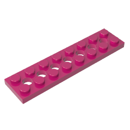 3738 | Technical Plate 2 x 8 with 7 Holes