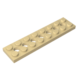 3738 | Technical Plate 2 x 8 with 7 Holes