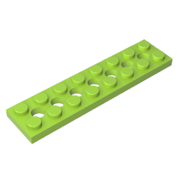 3738 | Technical Plate 2 x 8 with 7 Holes