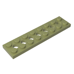 3738 | Technical Plate 2 x 8 with 7 Holes