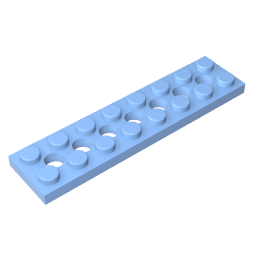 3738 | Technical Plate 2 x 8 with 7 Holes