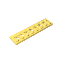 3738 | Technical Plate 2 x 8 with 7 Holes