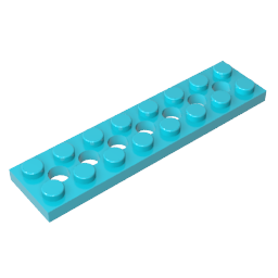 3738 | Technical Plate 2 x 8 with 7 Holes