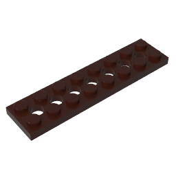 3738 | Technical Plate 2 x 8 with 7 Holes