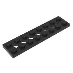 3738 | Technical Plate 2 x 8 with 7 Holes