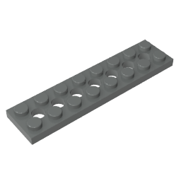 3738 | Technical Plate 2 x 8 with 7 Holes