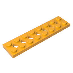 3738 | Technical Plate 2 x 8 with 7 Holes