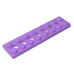 3738 | Technical Plate 2 x 8 with 7 Holes