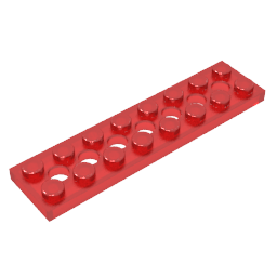 3738 | Technical Plate 2 x 8 with 7 Holes