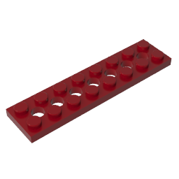 3738 | Technical Plate 2 x 8 with 7 Holes