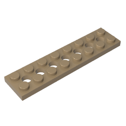 3738 | Technical Plate 2 x 8 with 7 Holes