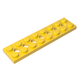 3738 | Technical Plate 2 x 8 with 7 Holes
