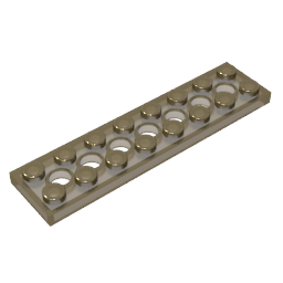 3738 | Technical Plate 2 x 8 with 7 Holes