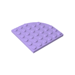 6003 | Plate, Round Corner 6 x 6
