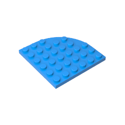 6003 | Plate, Round Corner 6 x 6