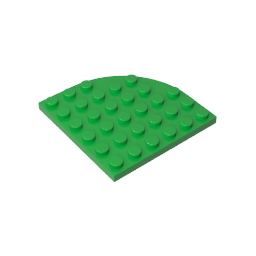 6003 | Plate, Round Corner 6 x 6