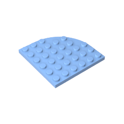 6003 | Plate, Round Corner 6 x 6