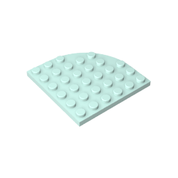 6003 | Plate, Round Corner 6 x 6