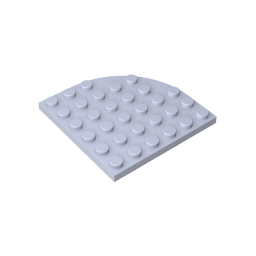 6003 | Plate, Round Corner 6 x 6