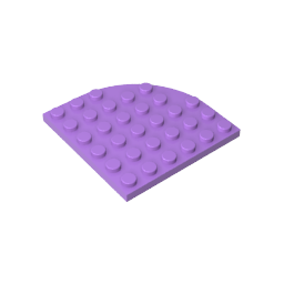 6003 | Plate, Round Corner 6 x 6