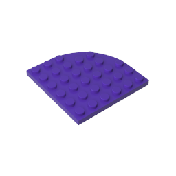6003 | Plate, Round Corner 6 x 6