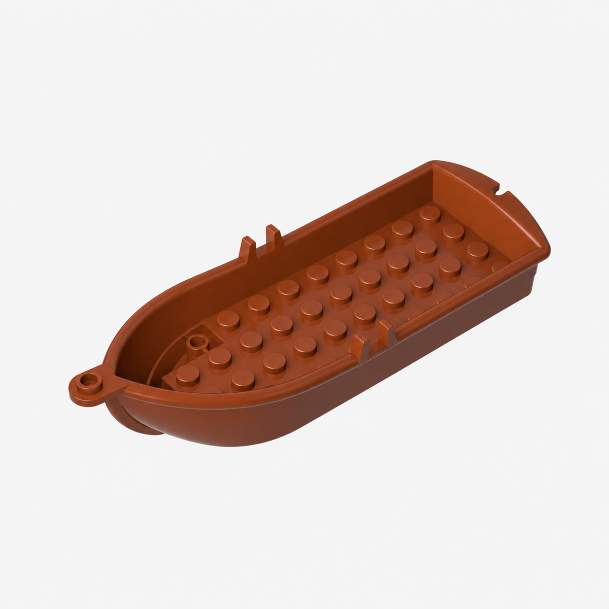 2551 | Boat, 14 x 5 x 2 with Oarlocks and 2 Hollow Inside Studs