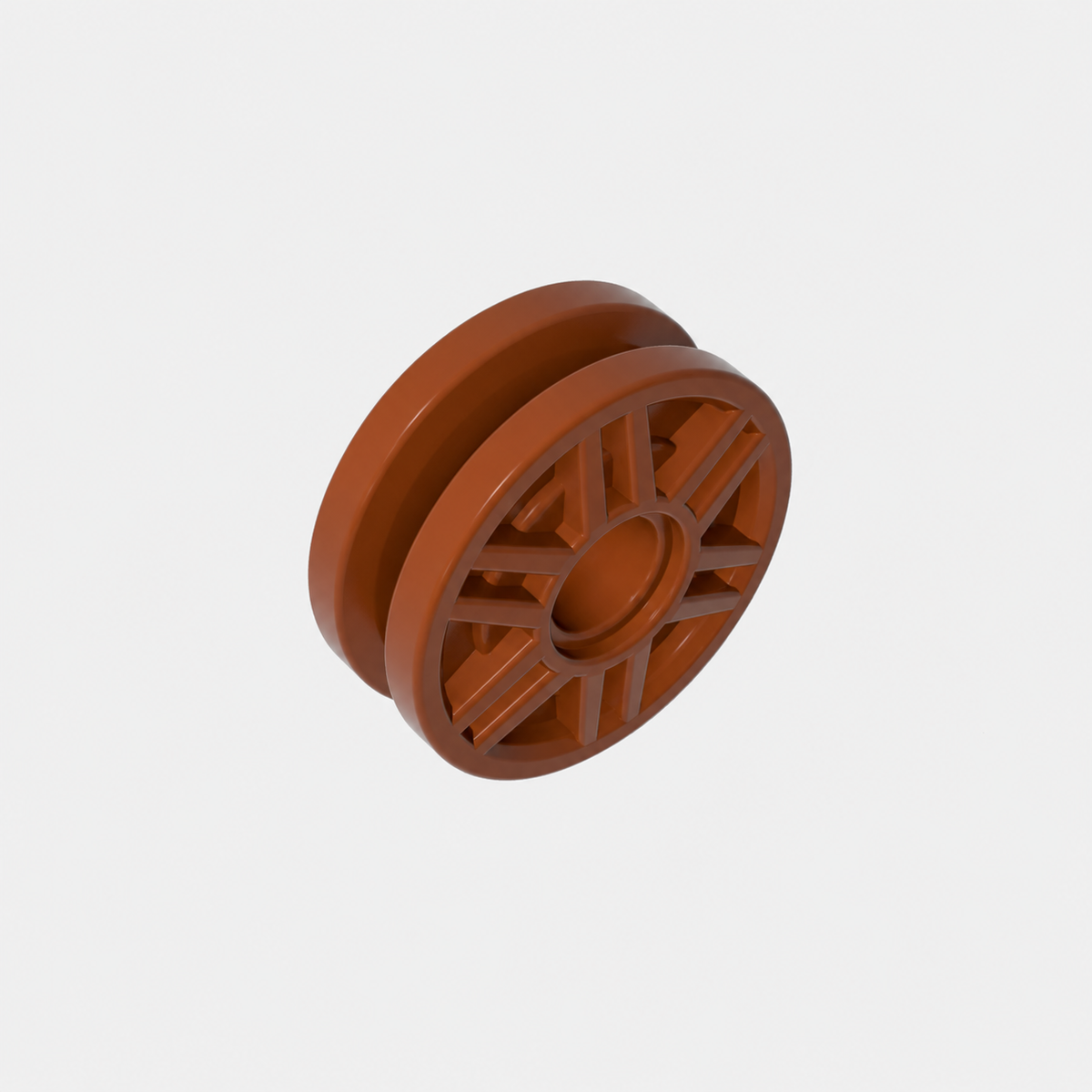 13971 | Wheel 18mm D. x 8mm with Fake Bolts and Deep Spokes with Inner RingWh