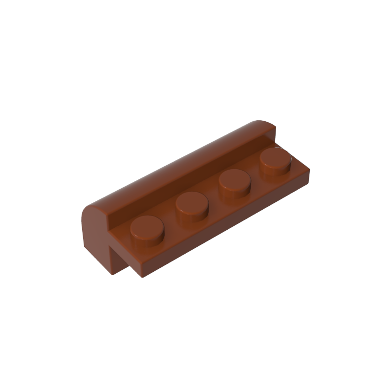 6081 | Slope, Curved 2 x 4 x 1 1/3 with 4 Recessed Studs
