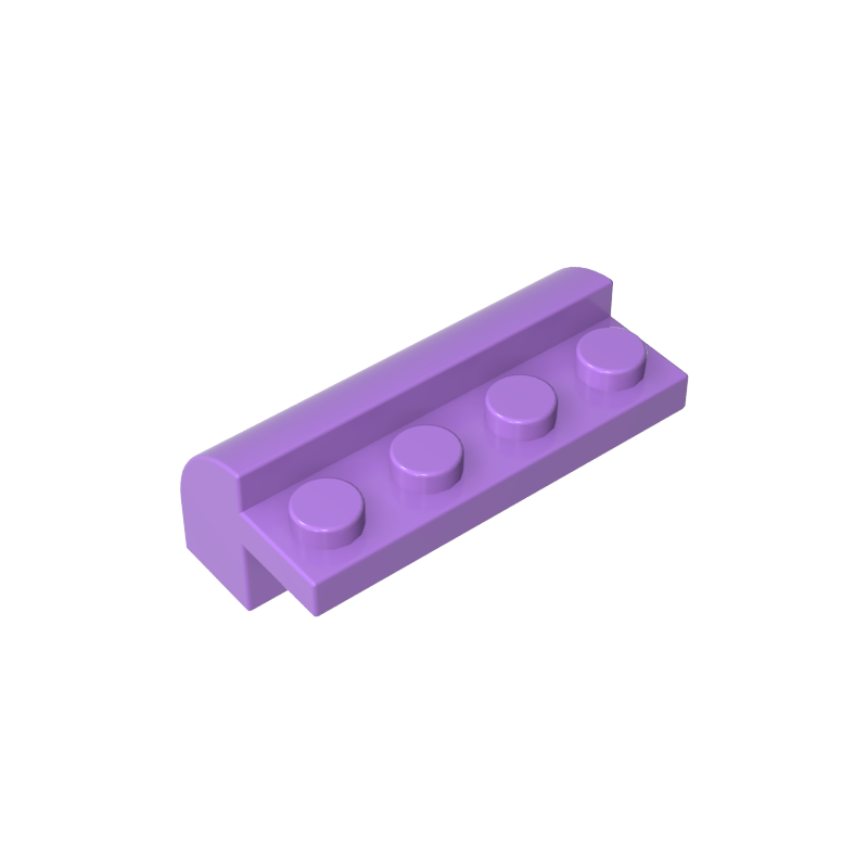 6081 | Slope, Curved 2 x 4 x 1 1/3 with 4 Recessed Studs