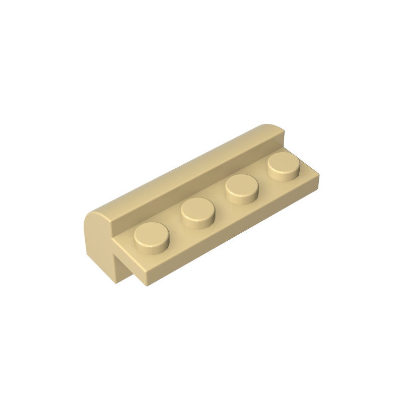 6081 | Slope, Curved 2 x 4 x 1 1/3 with 4 Recessed Studs