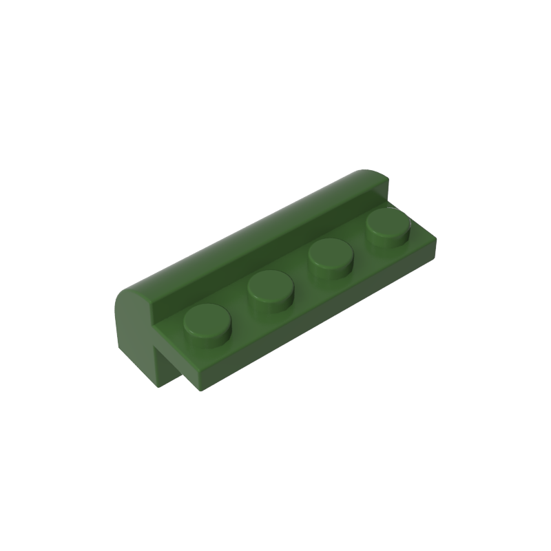 6081 | Slope, Curved 2 x 4 x 1 1/3 with 4 Recessed Studs
