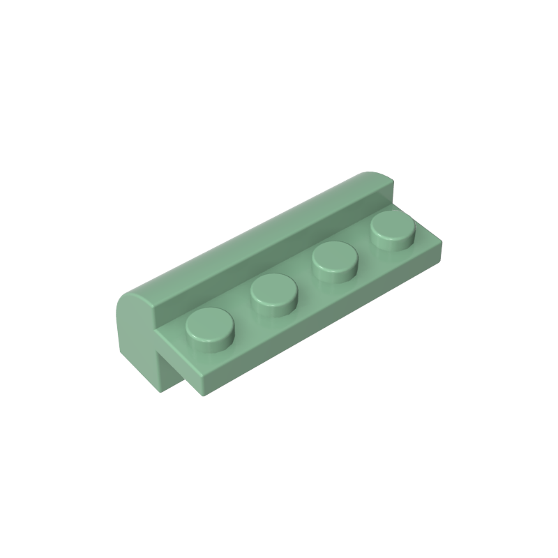 6081 | Slope, Curved 2 x 4 x 1 1/3 with 4 Recessed Studs