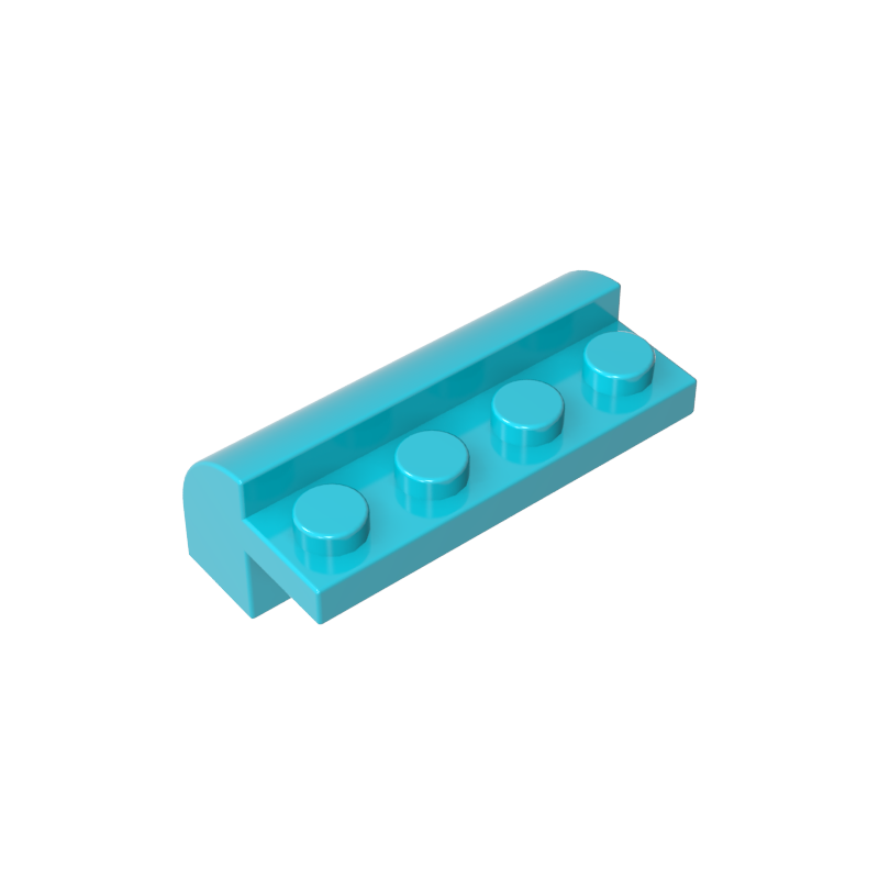 6081 | Slope, Curved 2 x 4 x 1 1/3 with 4 Recessed Studs