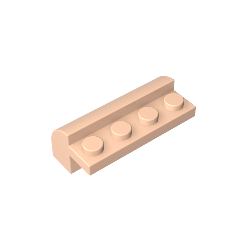 6081 | Slope, Curved 2 x 4 x 1 1/3 with 4 Recessed Studs