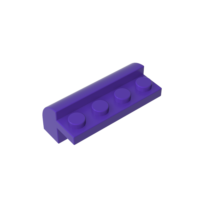 6081 | Slope, Curved 2 x 4 x 1 1/3 with 4 Recessed Studs