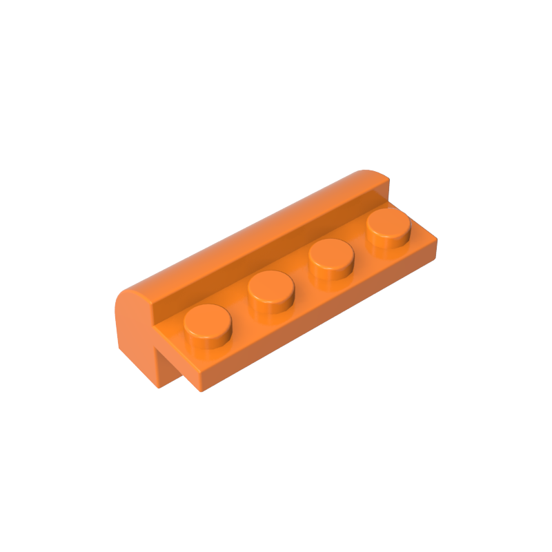 6081 | Slope, Curved 2 x 4 x 1 1/3 with 4 Recessed Studs