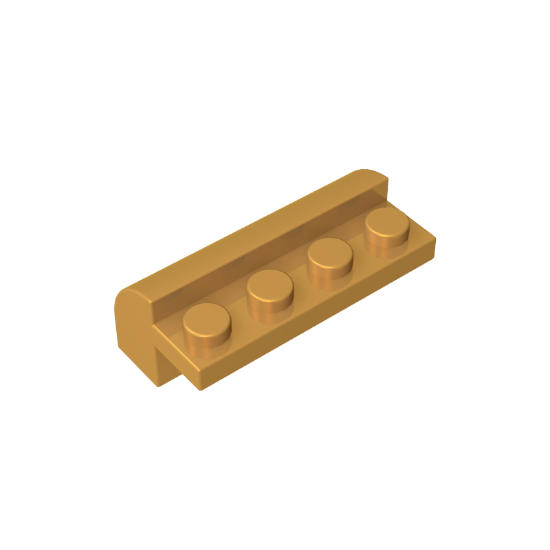 6081 | Slope, Curved 2 x 4 x 1 1/3 with 4 Recessed Studs