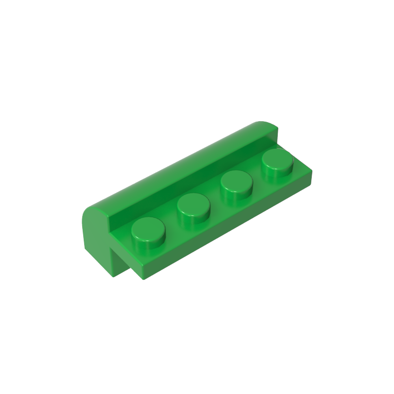 6081 | Slope, Curved 2 x 4 x 1 1/3 with 4 Recessed Studs