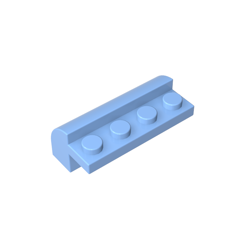 6081 | Slope, Curved 2 x 4 x 1 1/3 with 4 Recessed Studs
