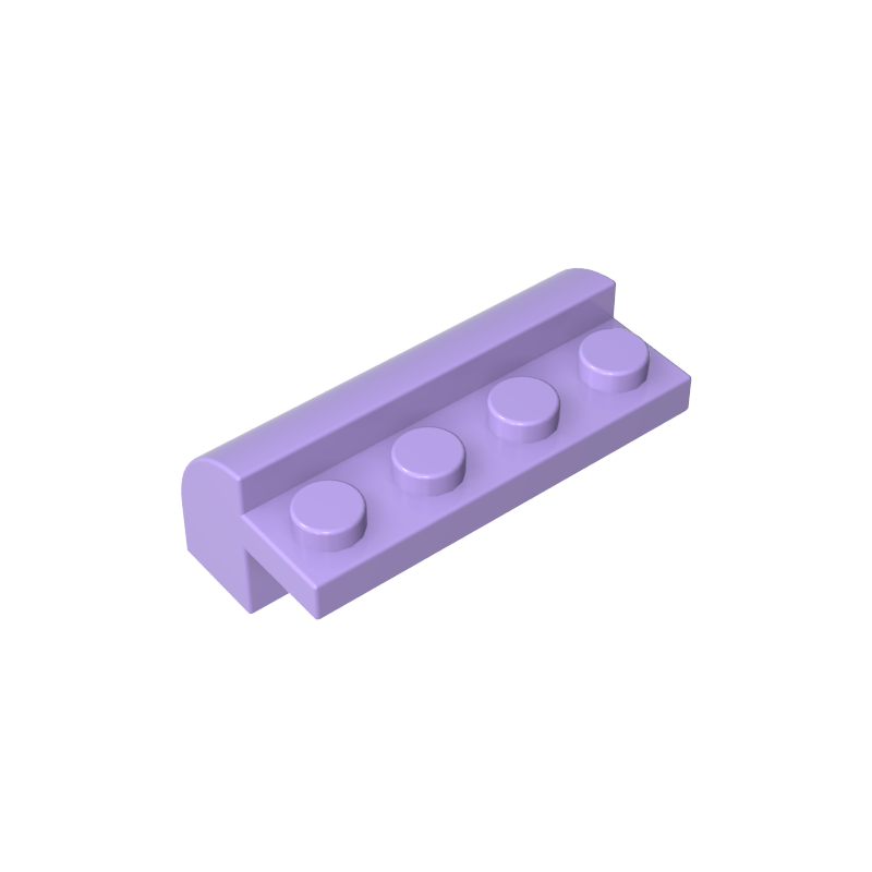 6081 | Slope, Curved 2 x 4 x 1 1/3 with 4 Recessed Studs